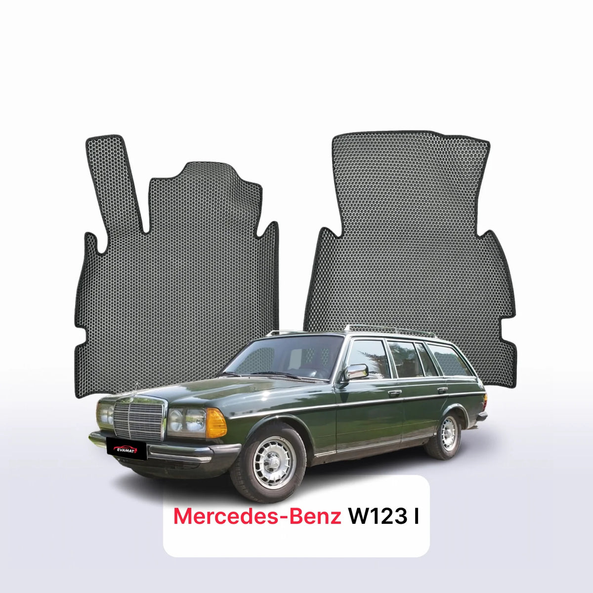 Alfombrillas 3D EVA para Mercedes-Benz W123 1 gen 1975-1986 años FAMILIAR
