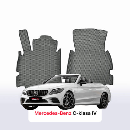 Alfombrillas 3D EVA para Mercedes-Benz Clase C 4 gen (A205) 2014-2021 años DESCAPOTABLE