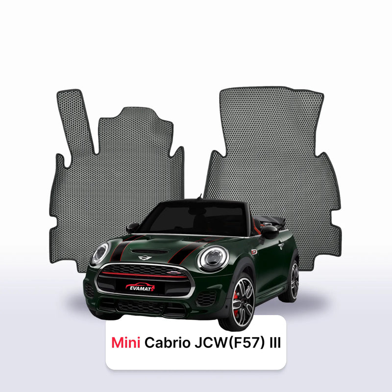 Alfombrillas 3D EVA para Mini Cabrio(F57) JCW 3 gen 2015-2024 años DESCAPOTABLE
