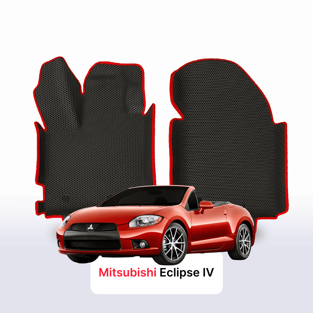 Alfombrillas 3D EVA para Mitsubishi Eclipse 4 gen 2005-2011 años DESCAPOTABLE