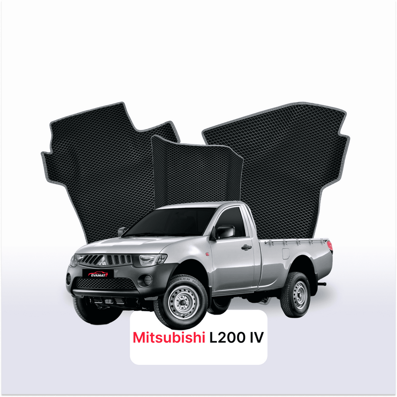 Alfombrillas 3D EVA para Mitsubishi L200 4 gen 2006-2014 años PICK-UP CABINA SIMPLE