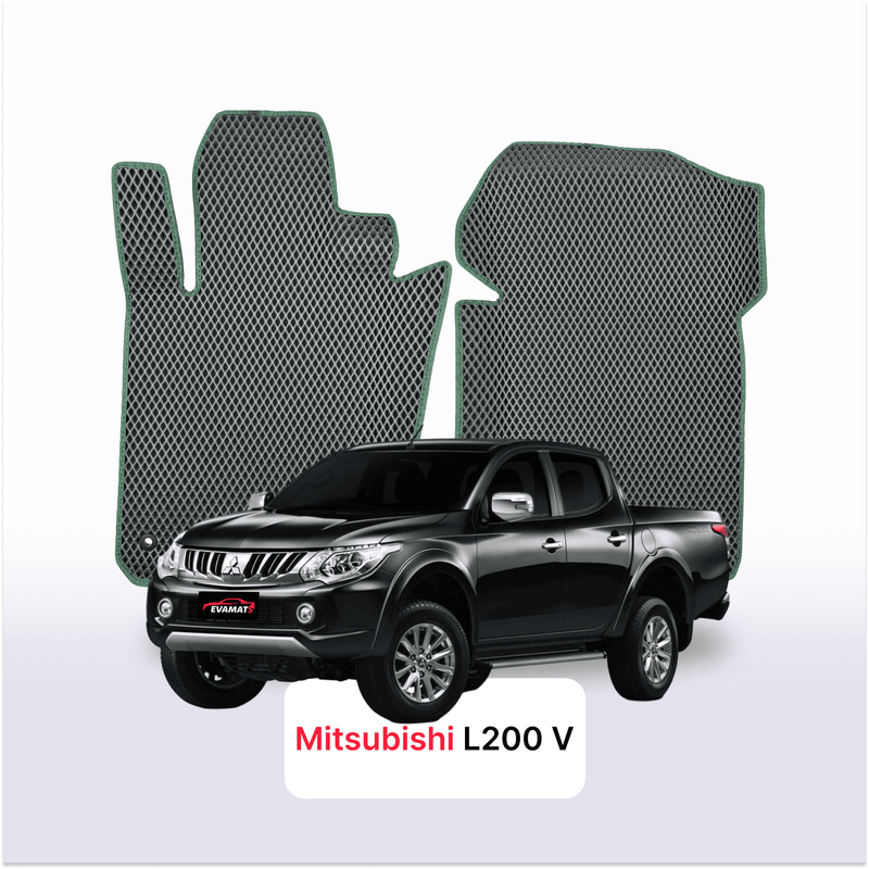 Alfombrillas 3D EVA para Mitsubishi L200 5 gen 2015-2023 años PICK-UP CABINA DOBLE