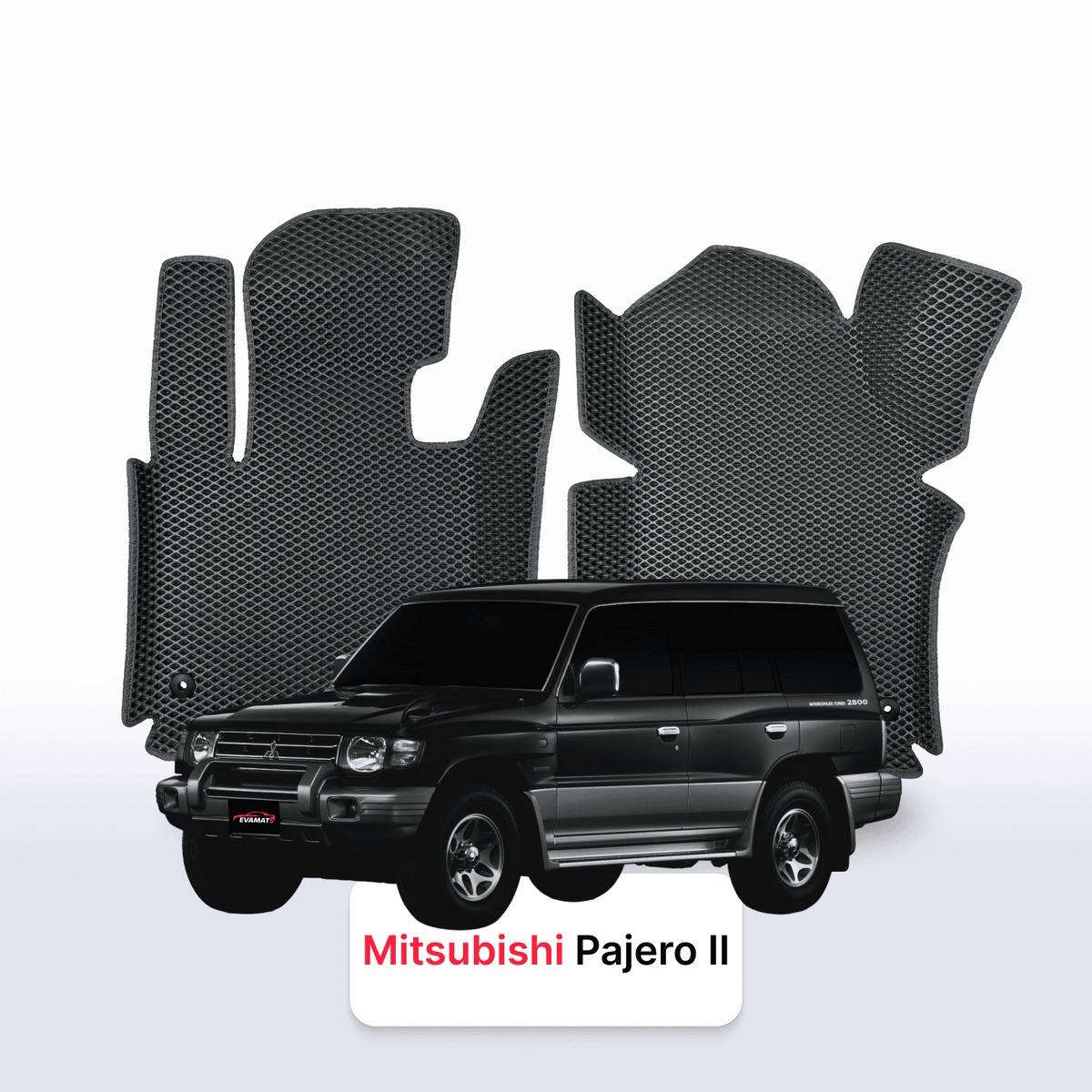 Alfombrillas 3D EVA para Mitsubishi Pajero 2 gen 1991-1999 años SUV