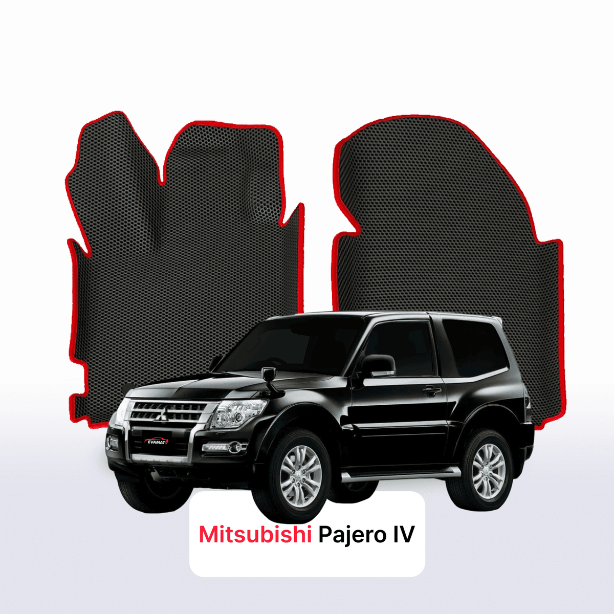 Alfombrillas 3D EVA para Mitsubishi Pajero 4 gen 2006-2021 años SUV 3 PUERTAS