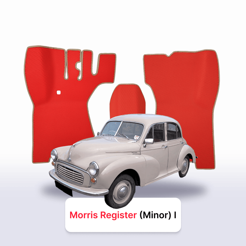 Alfombrillas 3D EVA para Morris Register Minor Series 2 2 gen 1948-1971 años HATCHBACK 5 PUERTAS