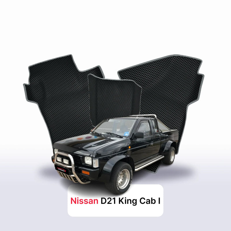 Alfombrillas 3D EVA para Nissan D21 King Cab I gen 1985-1997 años PICK-UP CABINA SIMPLE