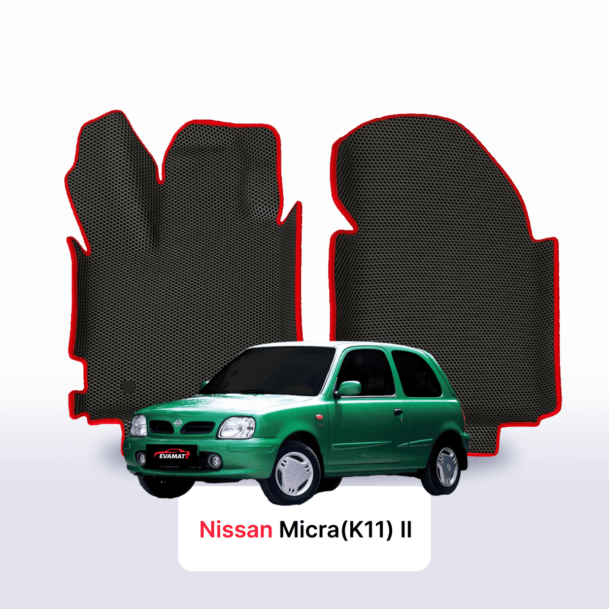 Alfombrillas 3D EVA para Nissan Micra(K11) II gen 1992-2002 años HATCHBACK 3 PUERTAS