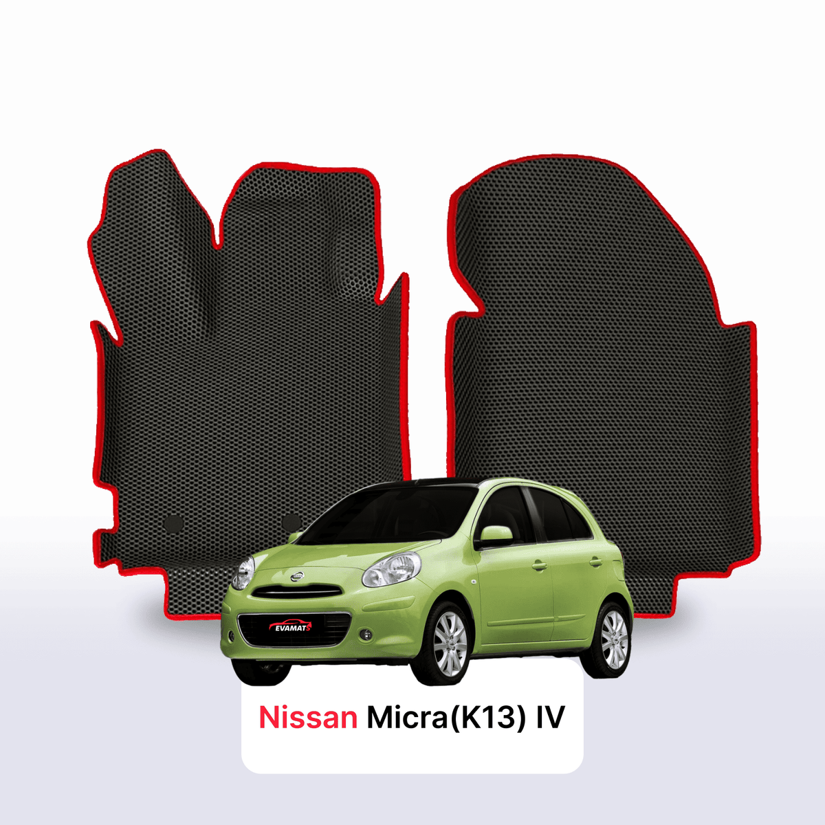 Alfombrillas 3D EVA para Nissan Micra(K13) IV gen 2010-2016 años HATCHBACK 5 PUERTAS