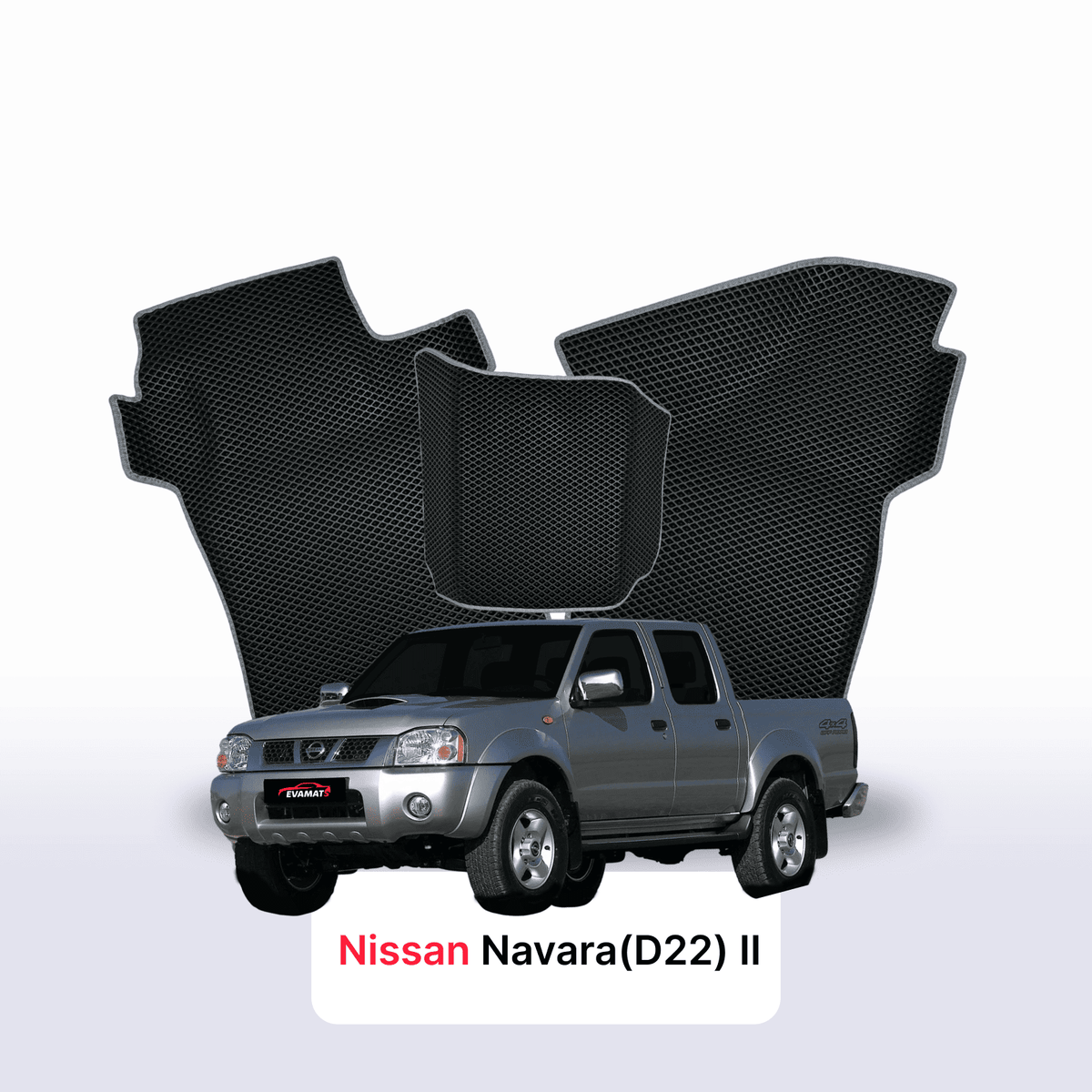Alfombrillas 3D EVA para Nissan Navara(D22)(Frontier) II gen 1998-2007 años PICK-UP CABINA DOBLE