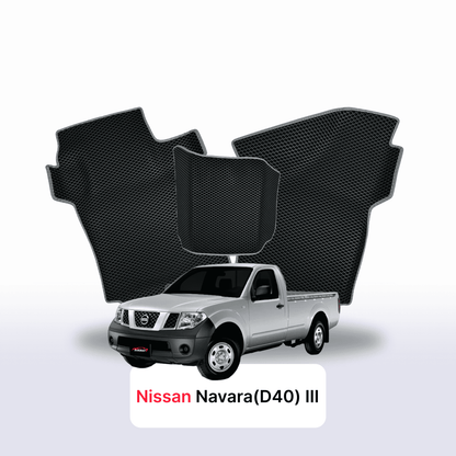 Alfombrillas 3D EVA para Nissan Navara(D40)(Frontier) III gen 2004-2015 años PICK-UP CABINA SIMPLE