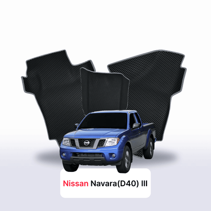 Alfombrillas 3D EVA para Nissan Navara (D40)(Frontier) III gen 2004-2015 años PICK-UP CABINA EXTENDIDA
