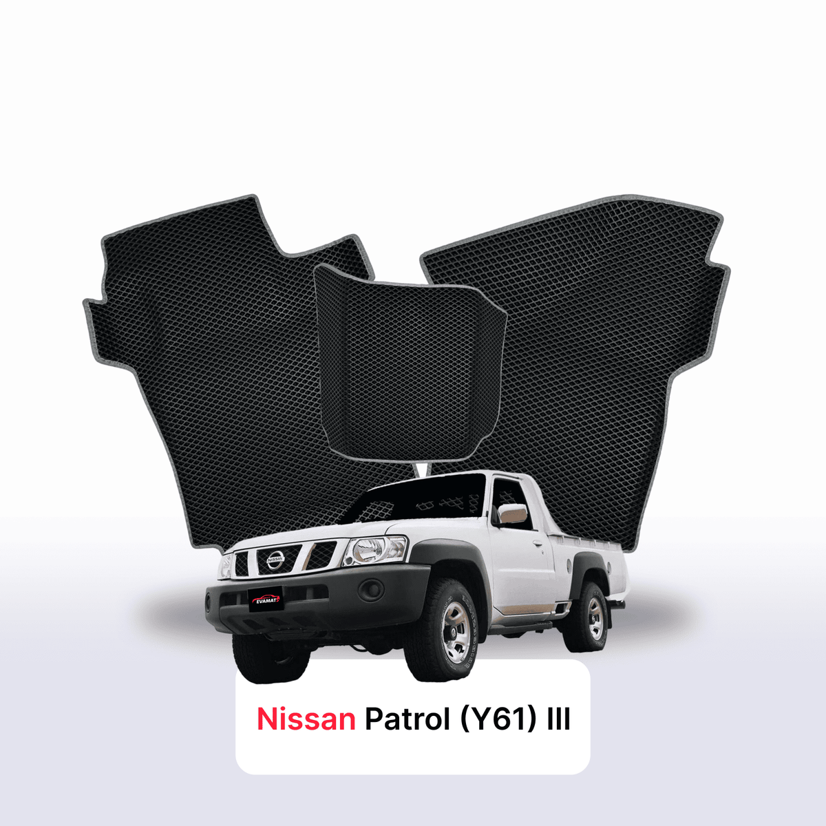 Alfombrillas 3D EVA para Nissan Patrol(Y61) III gen 1997-2014 años PICK-UP CABINA SIMPLE