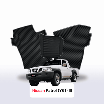 Alfombrillas 3D EVA para Nissan Patrol(Y61) III gen 1997-2014 años PICK-UP CABINA SIMPLE