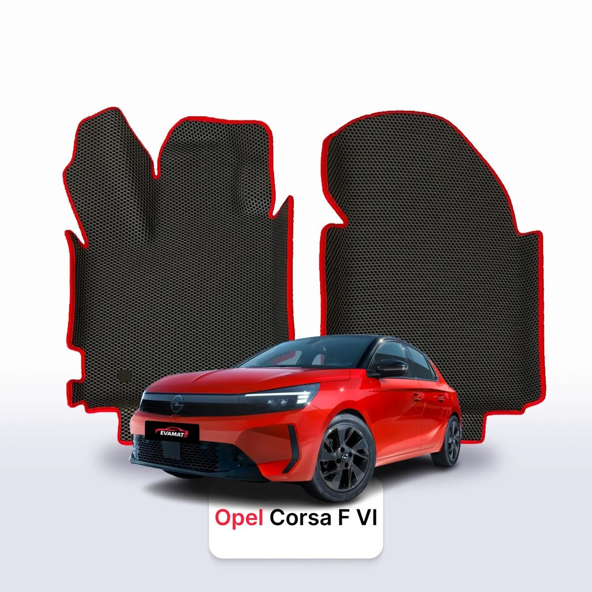 Alfombrillas 3D EVA para Opel Corsa F 6 gen 2019-2028 años HATCHBACK ELÉCTRICO 5 PUERTAS