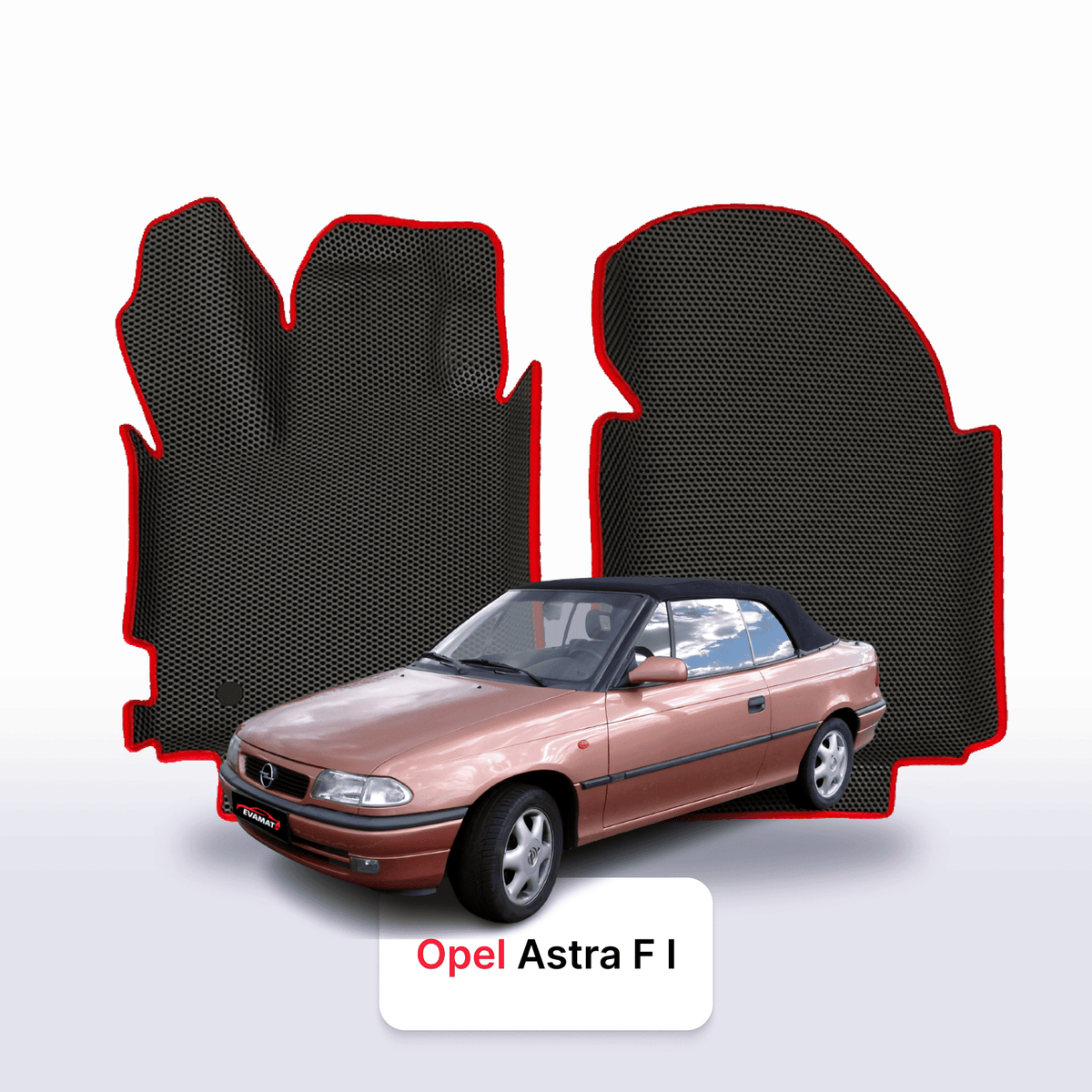Alfombrillas 3D EVA para Opel Astra F 1 gen 1991-2002 años DESCAPOTABLE