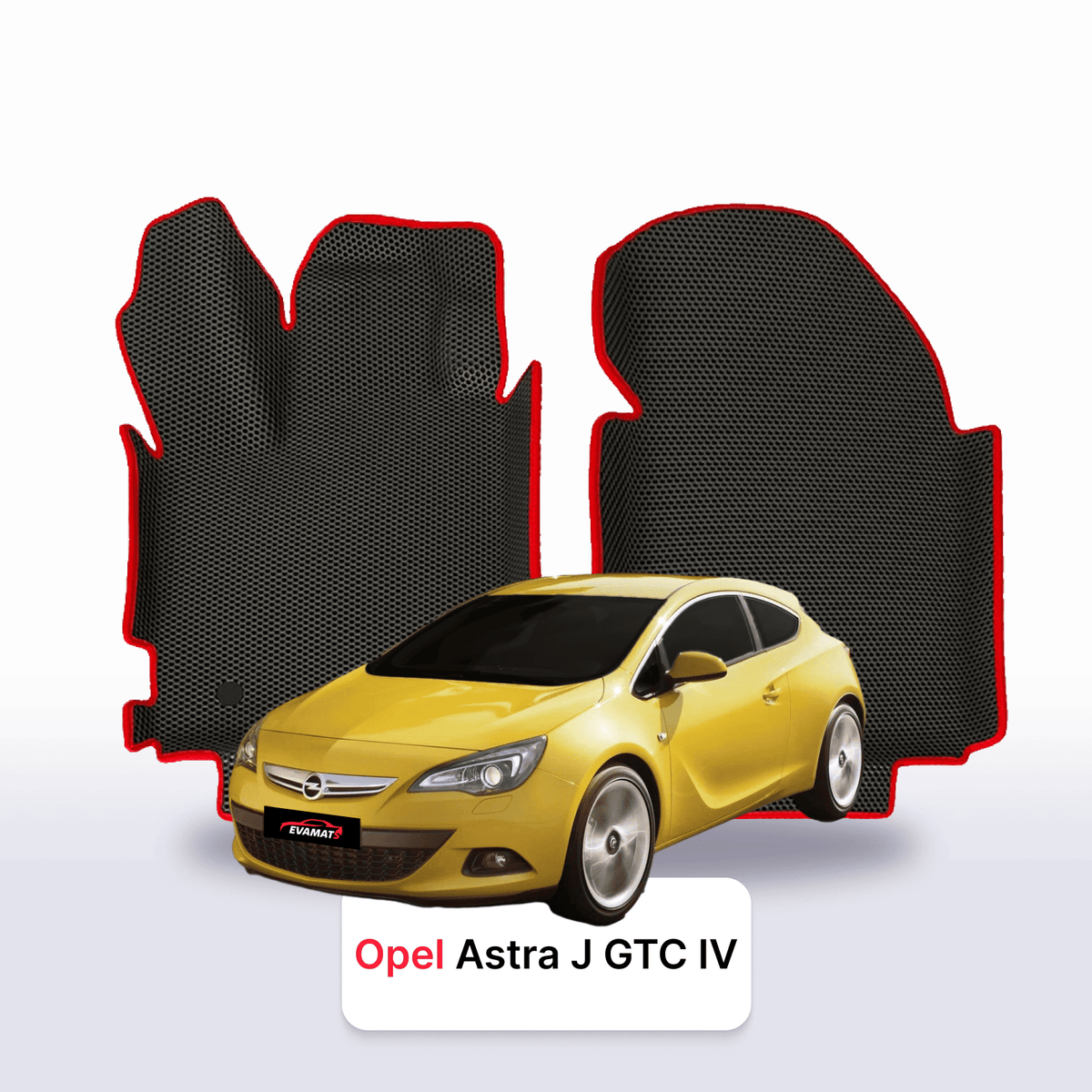 Alfombrillas 3D EVA para Opel Astra J GTC 4 gen 2011-2018 años HATCHBACK 3 PUERTAS