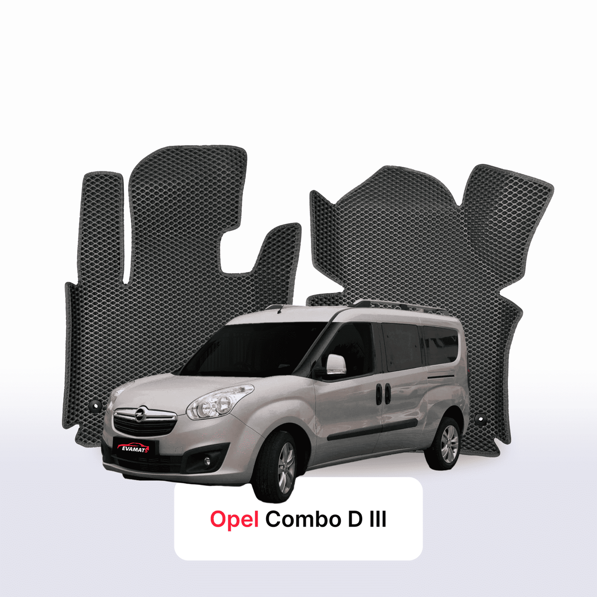 Alfombrillas 3D EVA para Opel Combo D 3 gen 2011-2017 años MONOVOLUMEN LWB