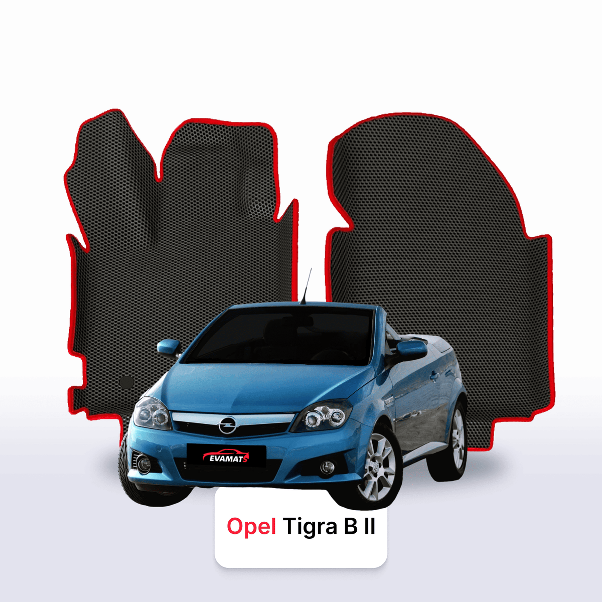 Alfombrillas 3D EVA para Opel Tigra B 2 gen 2002-2009 años ROADSTER