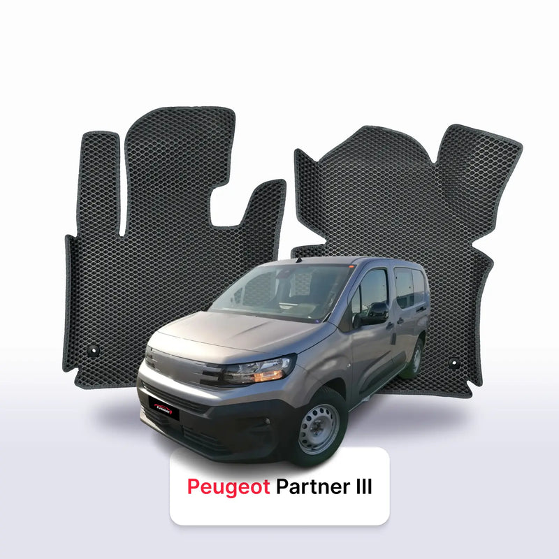 Alfombrillas 3D EVA para Peugeot Partner 3 gen 2018-2026 años MONOVOLUMEN
