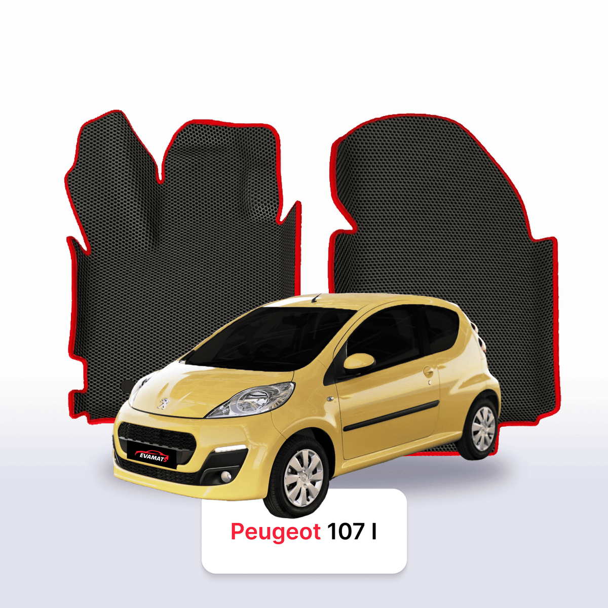 Alfombrillas 3D EVA para Peugeot 107(AMT) 1 gen 2005-2014 años HATCHBACK 3 PUERTAS