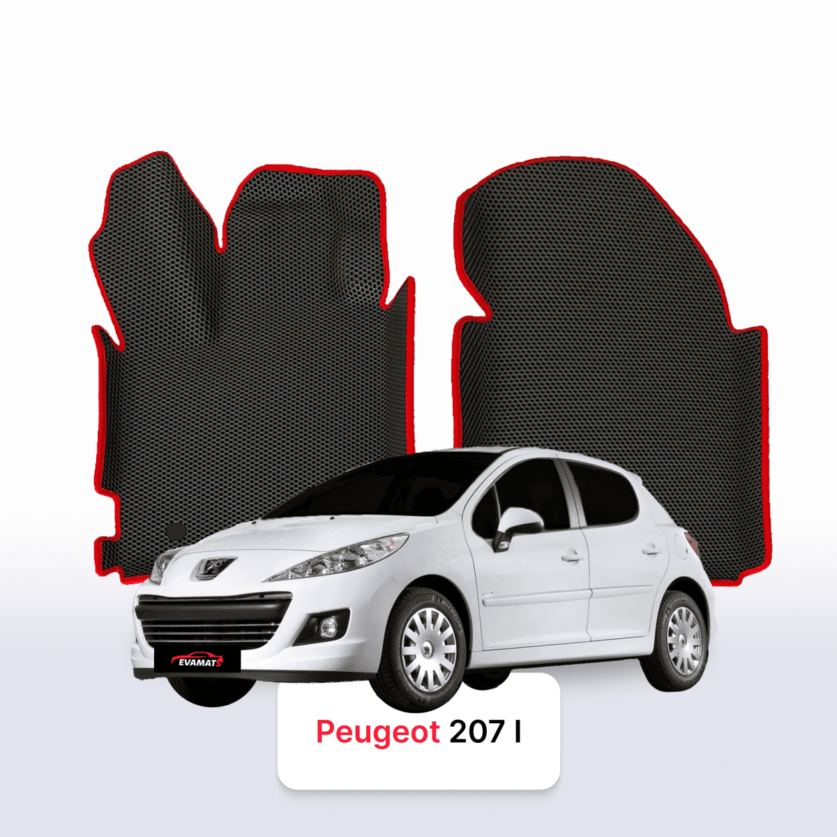 Alfombrillas 3D EVA para Peugeot 207(MT) 1 gen 2006-2015 años HATCHBACK 5 PUERTAS