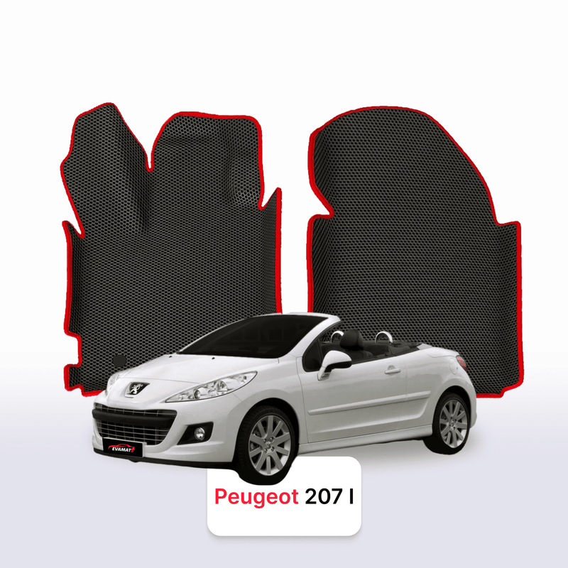Alfombrillas 3D EVA para Peugeot 207(MT) 1 gen 2006-2015 años DESCAPOTABLE