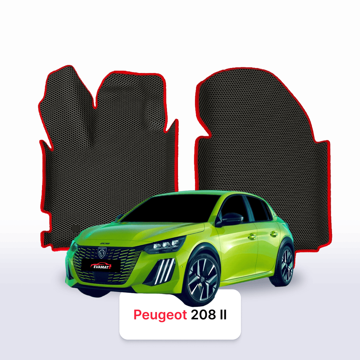 Alfombrillas 3D EVA para Peugeot 208(AT) 2 gen 2019-2028 años HATCHBACK 5 PUERTAS