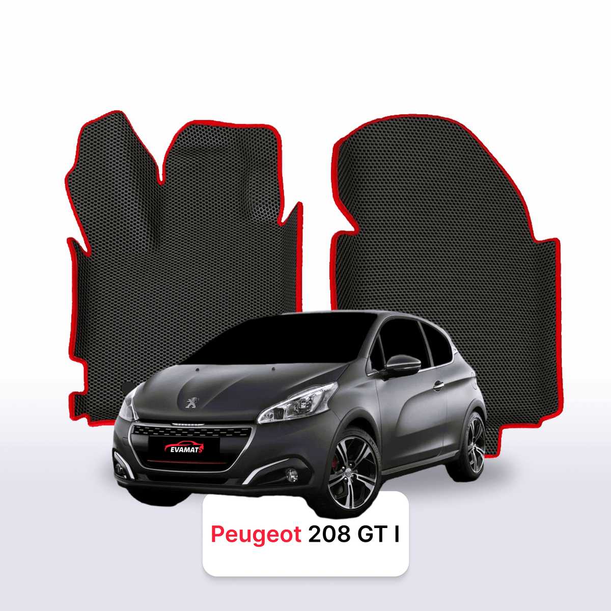 Alfombrillas 3D EVA para Peugeot 208 GTi(MT) 1 gen 2013-2019 años HATCHBACK 3 PUERTAS