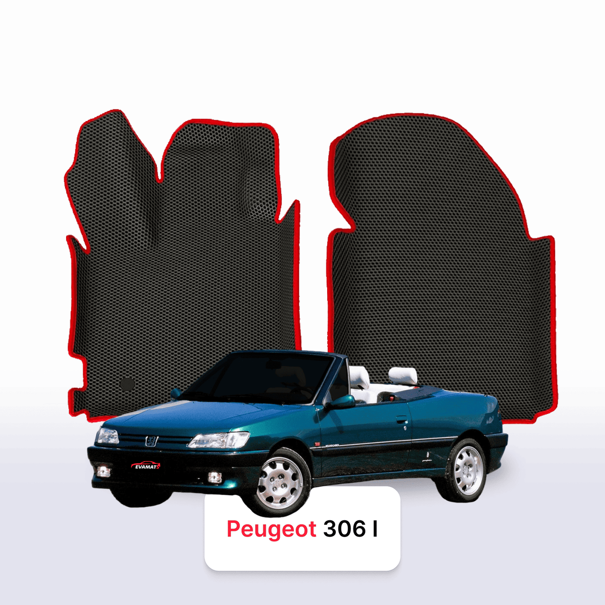 Alfombrillas 3D EVA para Peugeot 306(MT) 1 gen 1993-2002 años DESCAPOTABLE
