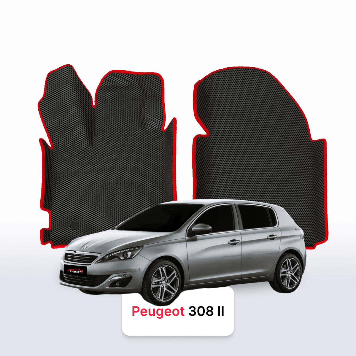 Alfombrillas 3D EVA para Peugeot 308(MT) 2 gen 2013-2021 años HATCHBACK 5 PUERTAS