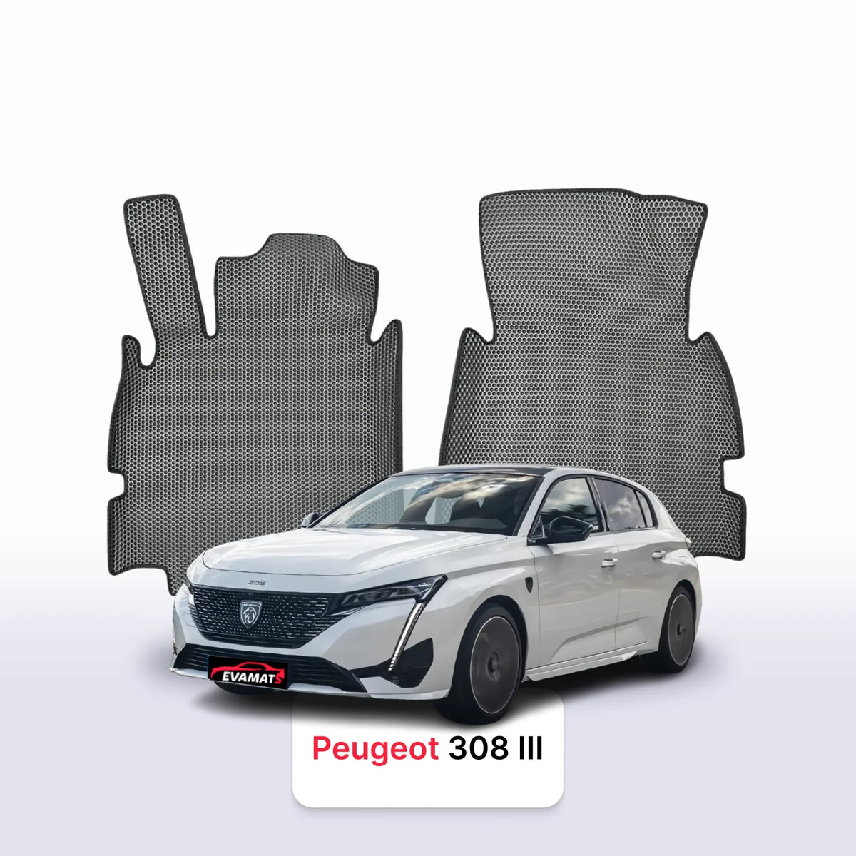 Alfombrillas 3D EVA para Peugeot 308(MT) 3 gen 2021-2028 años HATCHBACK 5 PUERTAS
