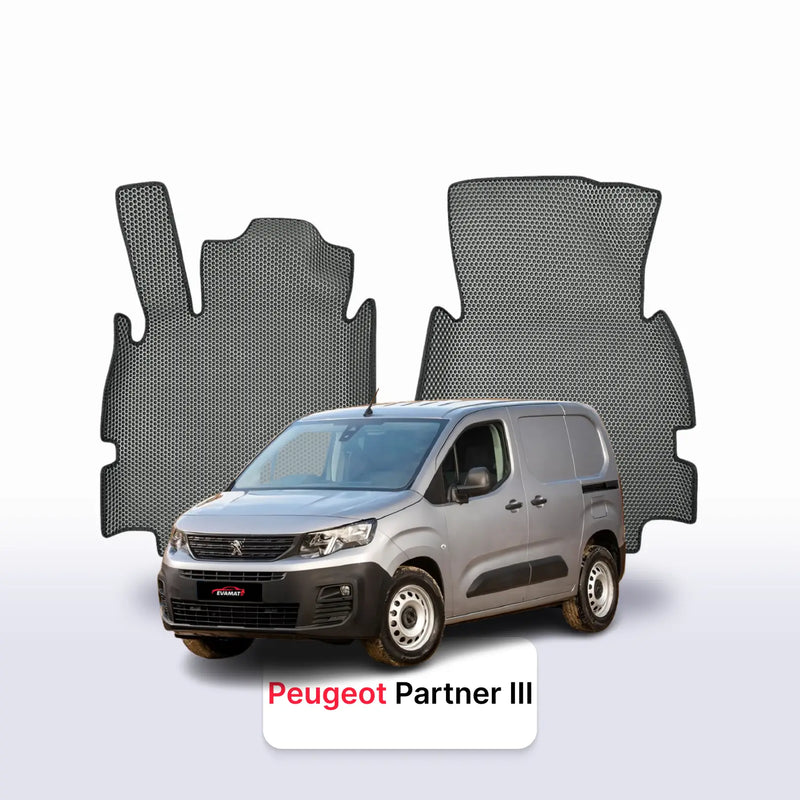 Alfombrillas 3D EVA para Peugeot Partner 3 gen 2018-2026 años FURGONETA