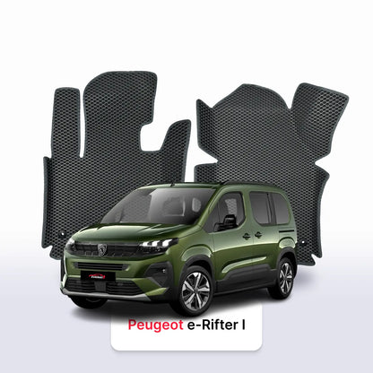 Alfombrillas 3D EVA para Peugeot e-Rifter 1 gen 2018-2026 años MONOVOLUMEN