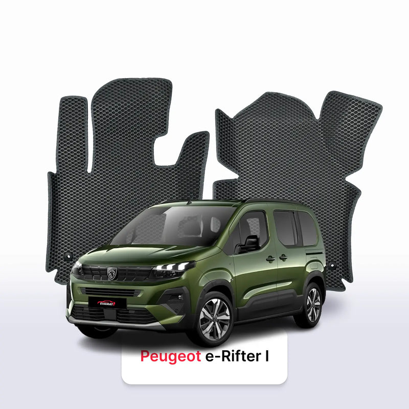 Alfombrillas 3D EVA para Peugeot e-Rifter 1 gen 2018-2026 años MONOVOLUMEN