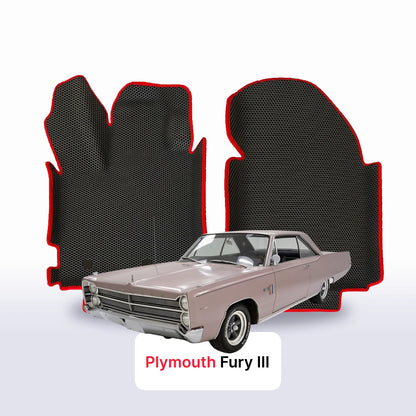 Alfombrillas 3D EVA para Plymouth Fury 3 gen 1967-1968 años SPORT COUPÉ