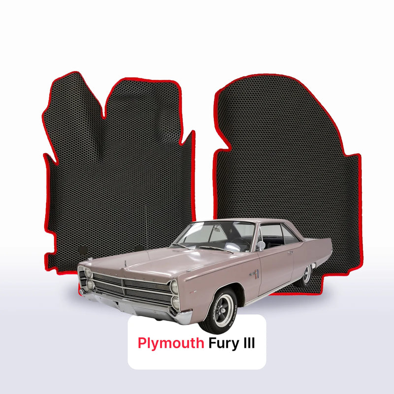 Alfombrillas 3D EVA para Plymouth Fury 3 gen 1967-1968 años SPORT COUPÉ