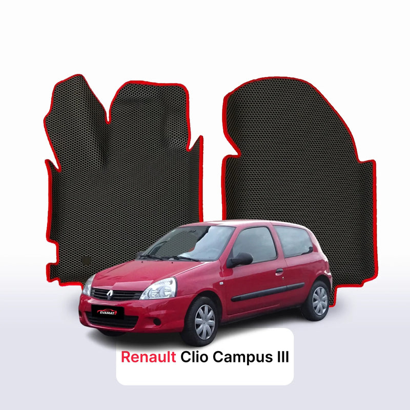 Alfombrillas 3D EVA para Renault Clio Campus 3 gen 2005-2012 años HATCHBACK 3 PUERTAS