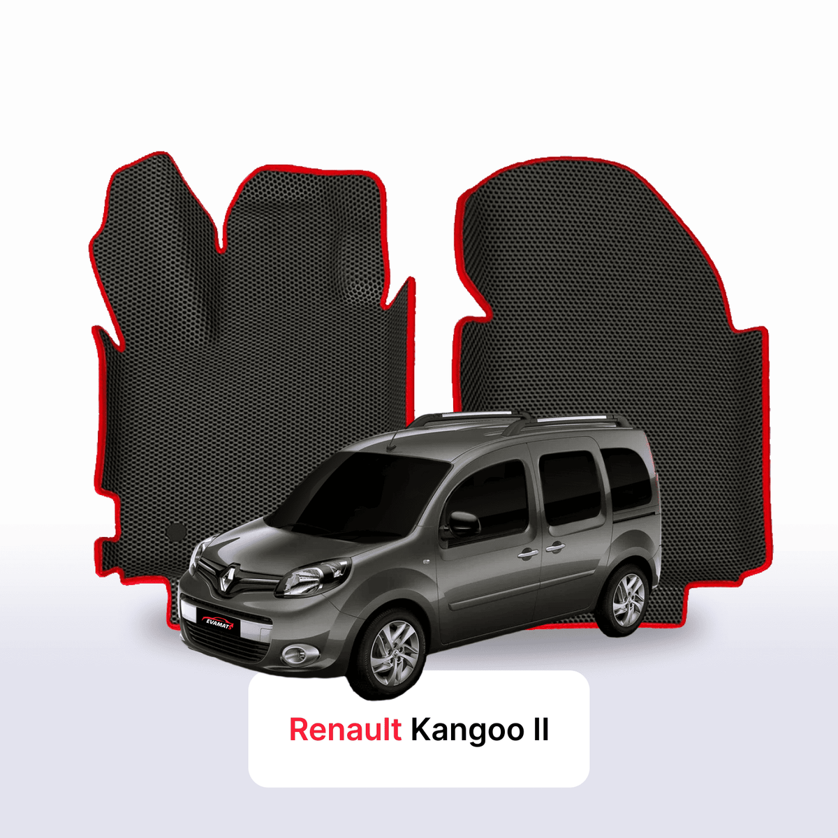 Alfombrillas 3D EVA para Renault Kangoo 2 gen 2008-2021 años MONOVOLUMEN