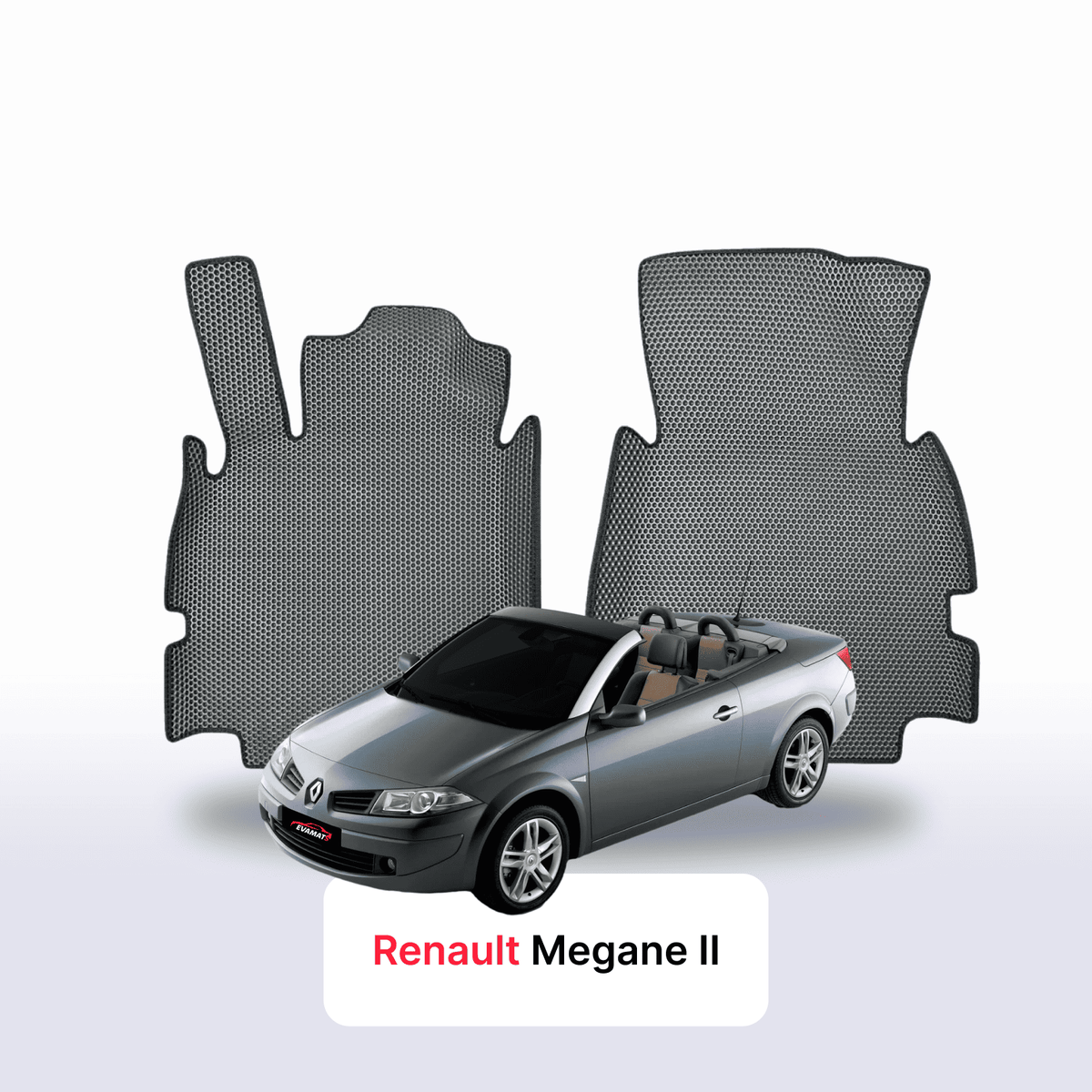 Alfombrillas 3D EVA para Renault Megane 2 gen 2002-2009 años DESCAPOTABLE