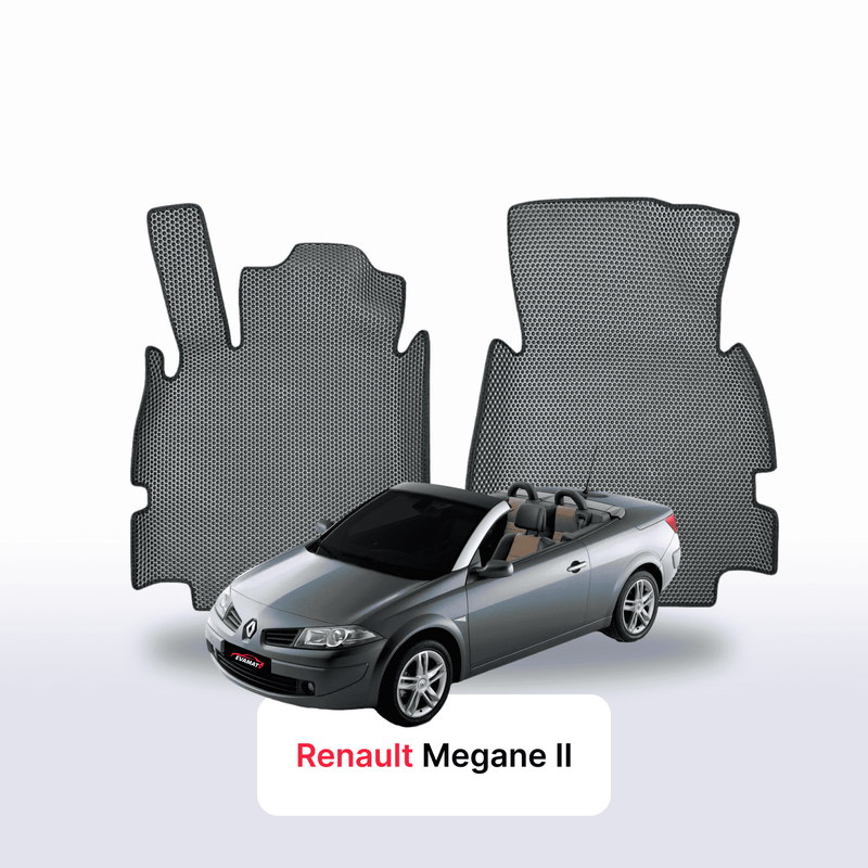 Alfombrillas 3D EVA para Renault Megane 2 gen 2002-2009 años DESCAPOTABLE