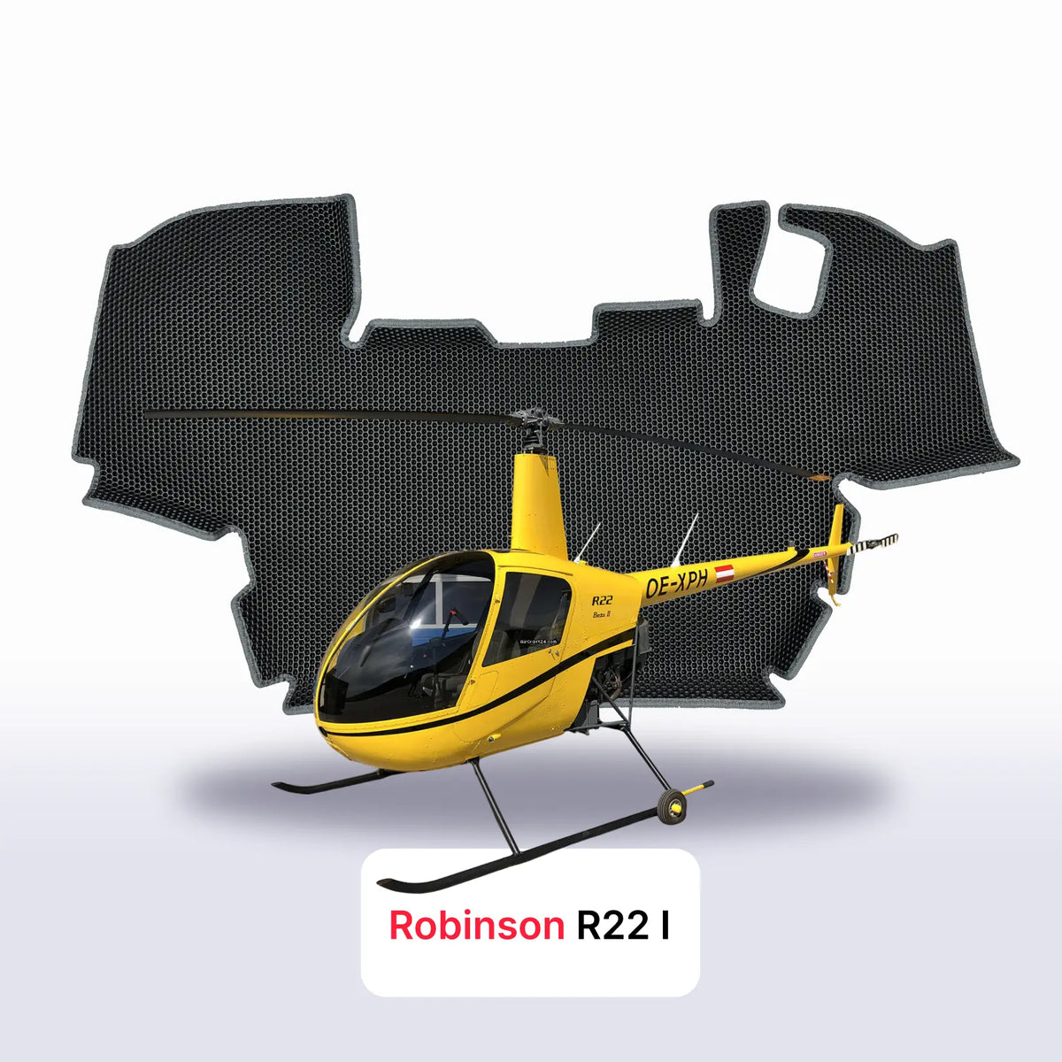 Alfombrillas 3D EVA para Robinson R22 1 gen 1979-2028 años HELICÓPTERO