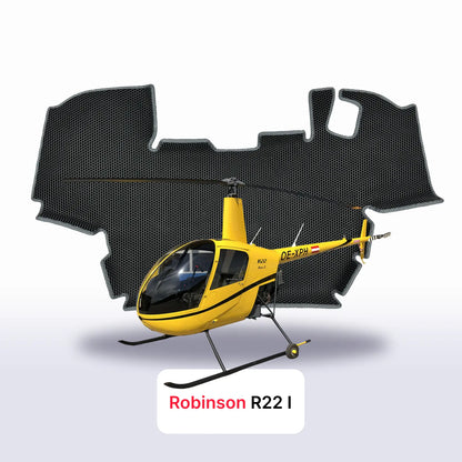 Alfombrillas 3D EVA para Robinson R22 1 gen 1979-2028 años HELICÓPTERO
