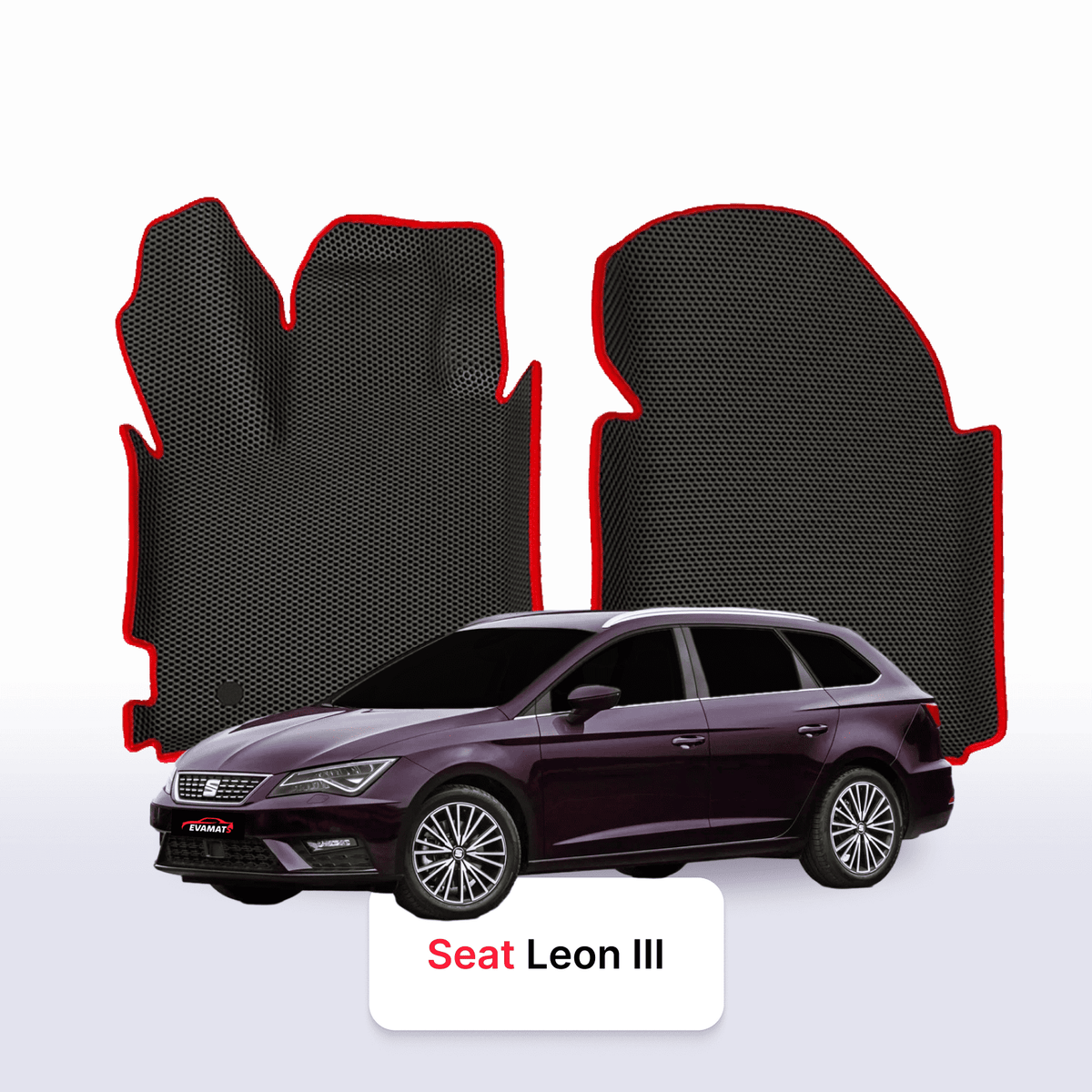 Alfombrillas 3D EVA para SEAT Leon 3 gen 2012-2020 años FAMILIAR