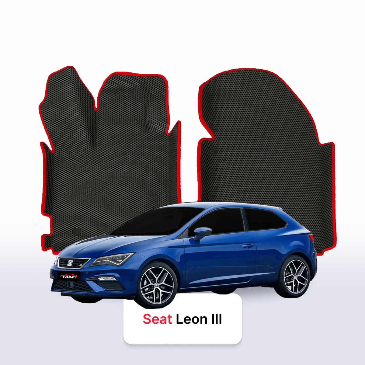 Alfombrillas 3D EVA para SEAT Leon 3 gen 2012-2020 años HATCHBACK 3 PUERTAS