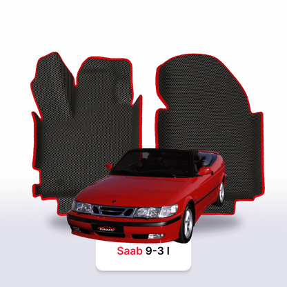 Alfombrillas 3D EVA para Saab 9-3 1 gen 1998-2002 años DESCAPOTABLE