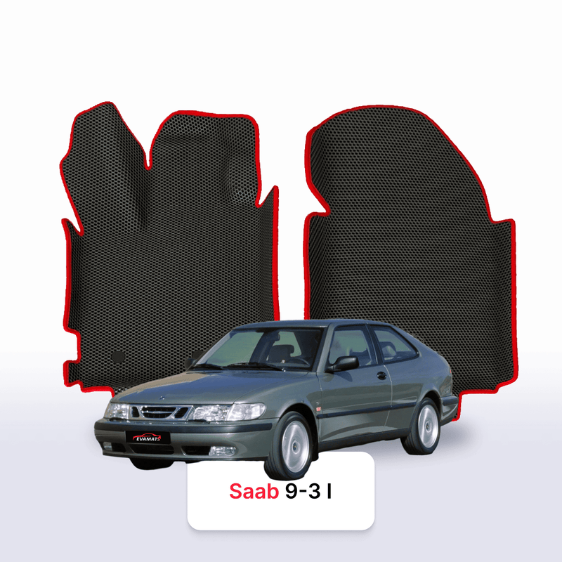 Alfombrillas 3D EVA para Saab 9-3 1 gen 1998-2002 años HATCHBACK 3 PUERTAS