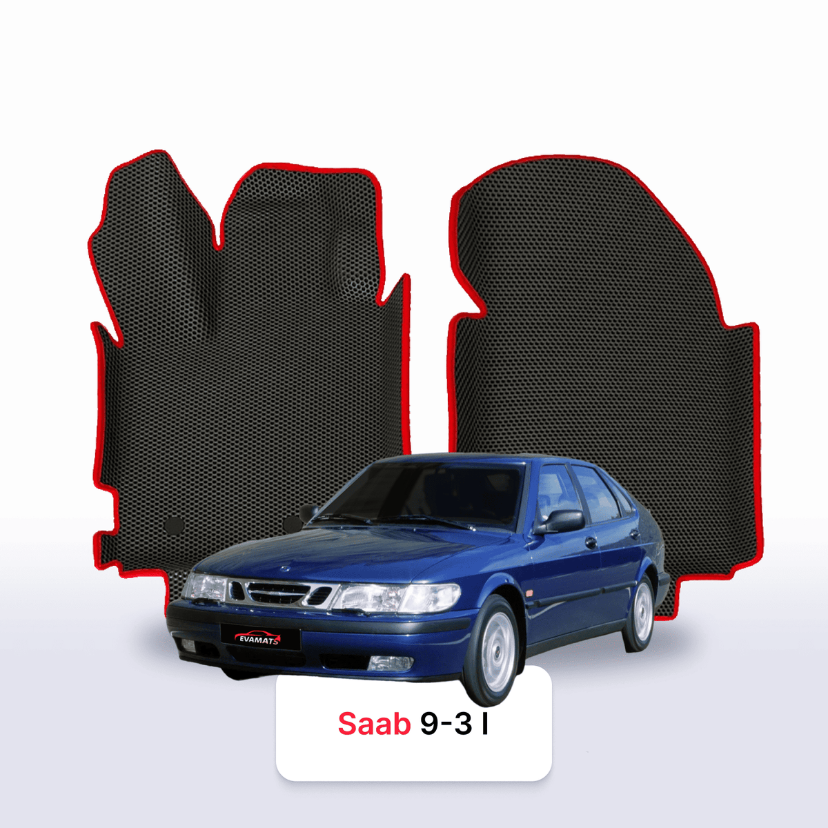 Alfombrillas 3D EVA para Saab 9-3 1 gen 1998-2002 años HATCHBACK 5 PUERTAS