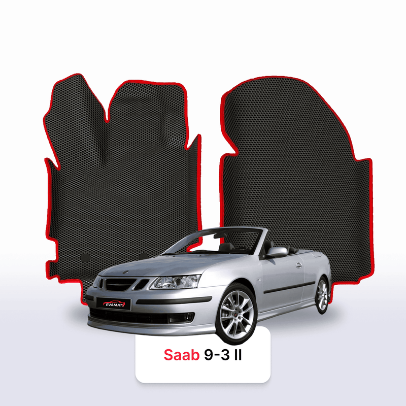 Alfombrillas 3D EVA para Saab 9-3 2 gen 2002-2014 años DESCAPOTABLE