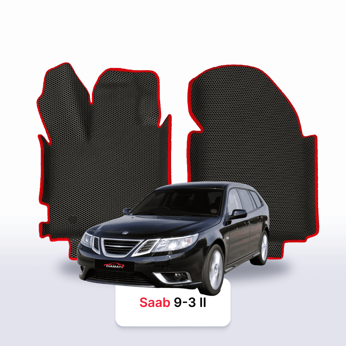 Alfombrillas 3D EVA para Saab 9-3 2 gen 2002-2014 años FAMILIAR