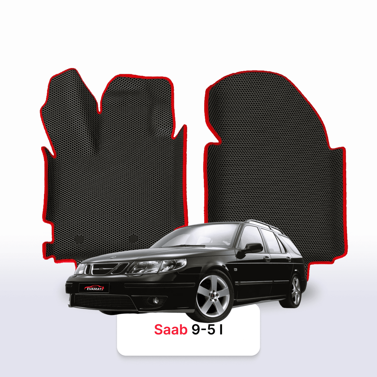 Alfombrillas 3D EVA para Saab 9-5 1 gen 1997-2010 años FAMILIAR
